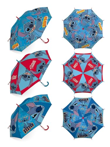ARDITEX Paragüas Lilo & Stitch, Paragüas Infantil, Niño, Niña, Regalo Ideal, Apertura Automática, 86CM Diámetro,