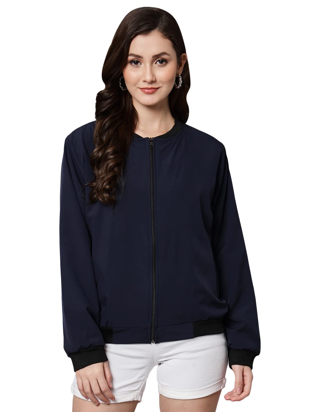 FUNDAY FASHION Women's Polyester Standard Length Jacket