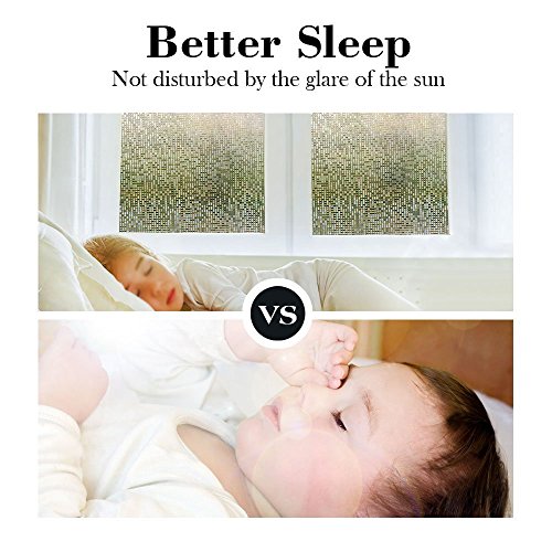 Rabbitgoo Pellicola Castano per Finestre e