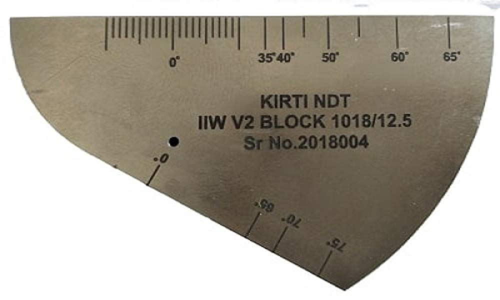 V2 Block for Ultrasonic Calibration