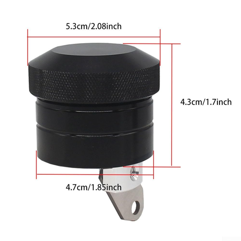 Oliatore automatico per catena per moto, sistema di lubrificazione in lega di alluminio con iniettore d'olio, kit di ricambio diretto compatibile con tutte le moto a catena (nero)