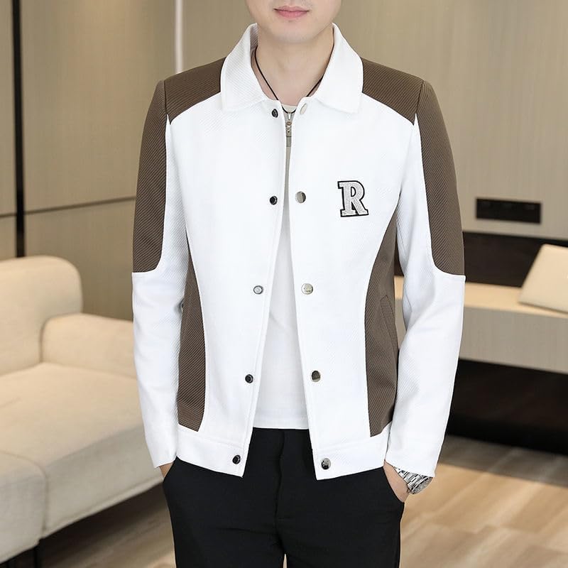 Men's Spring and Autumn Casual Notched Collar Workwear Jacket3