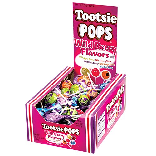 Tootsie Roll 793425 Tootsie Pops Limited Edition Assorted Wild Berry Flavors With Chocolatey Center - Over 3 Pounds Individually Wrapped Fruity Chocolate Lollipops thumb #1