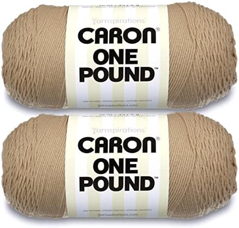 Caron One Pound Lace Yarn - 2 Pack of 454g/16oz - Acrylic - 4 Medium (Worsted) - 812 Yards - Knitting/Crochet