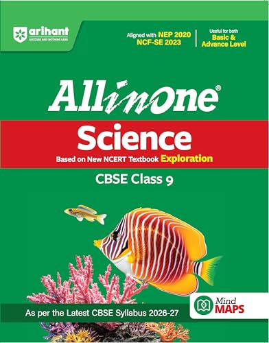Image of Arihant All in One Science (Exploration) Class 9 for CBSE Exam 2026-27 | NCERT Based Complete Theory, Practice Exercises, CBQs, A-R, Sample Papers & Mind Maps | Revised Edition as per Syllabus