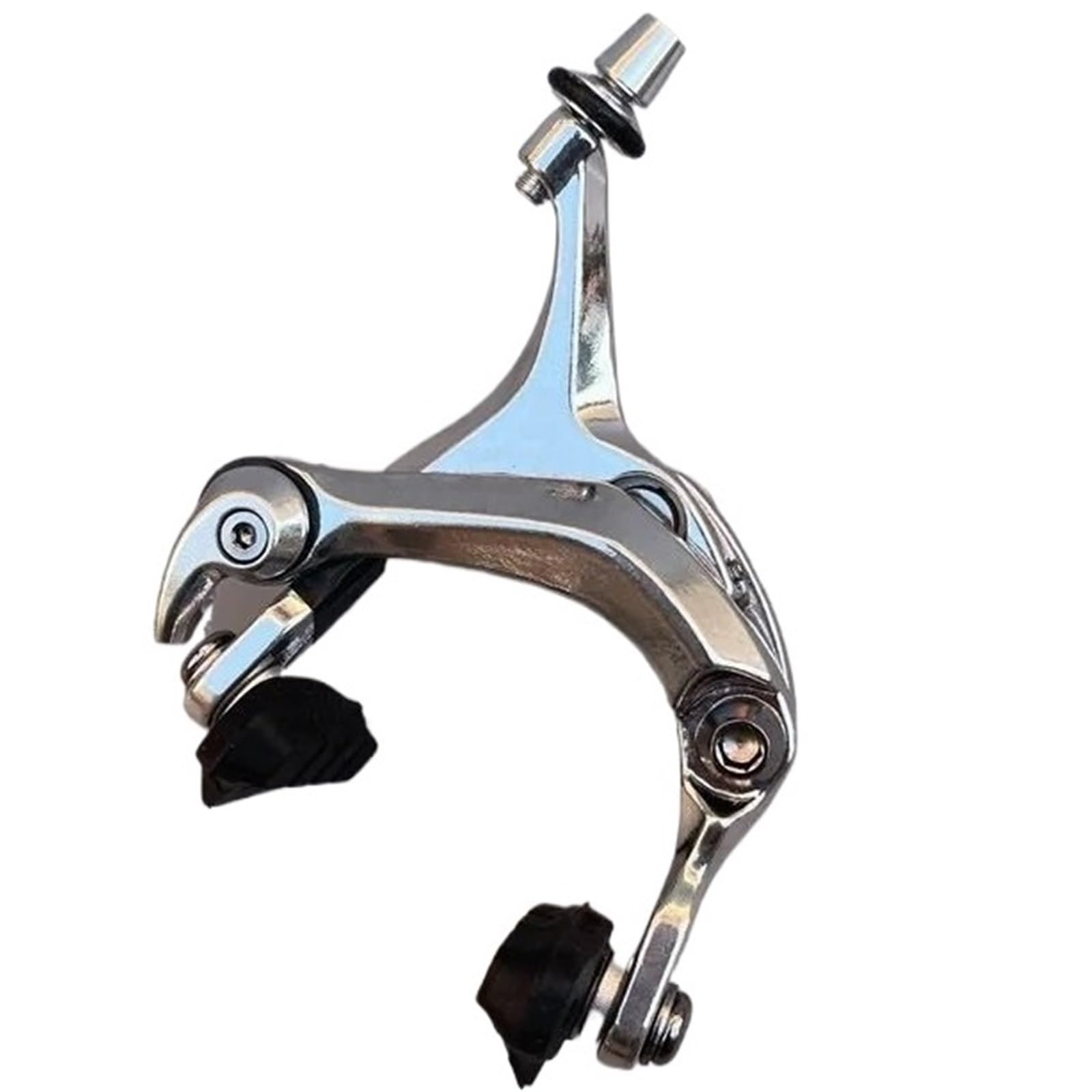 POAYUEWR Suitable for Bicycle Brake Device Fixed Gear Bicycle Road Bike Brake Device C Clamp Brake Lever Bike Brake Drum(Radius Silver Rear b)