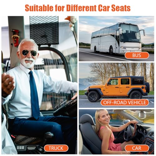 Ainiv Keilkissen Auto, Autositzkissen Keilkissen, Memory Foam Sitzkissen Auto, Verbesserung Beim Sitzen, Ergonomisches Memory Foam Kissen für den Wagen, Road Trip Essentials für Fahrer