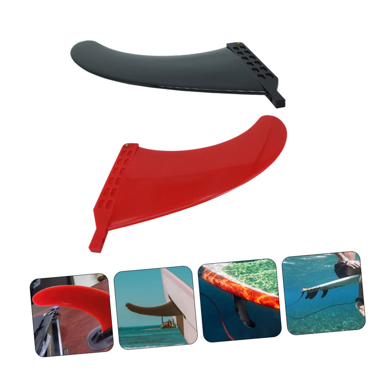 KOMBIUDA 2piezas Aletas Portátiles para Tabla De Surf De Aletas De Ángulo Accesorio Económico para Deportes Acuáticos