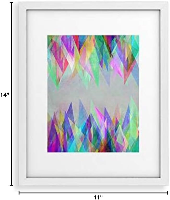 Deny Designs Mareike Boehmer White Modern Framed Art Print Graphic 106 X 11" x 14"