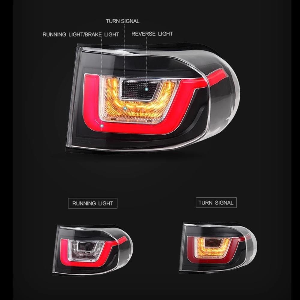 Genérico Piloto Trasero Luces Traseras Led Para Toyota Para FJ Para Cruiser 2007-2015 Señal Giro Inverso Freno Trasero Coche Traseras Indicador