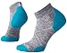 SmartWool Women's PhD Run Light Elite Low Cut Socks (Light Gray/Capri) Medium
