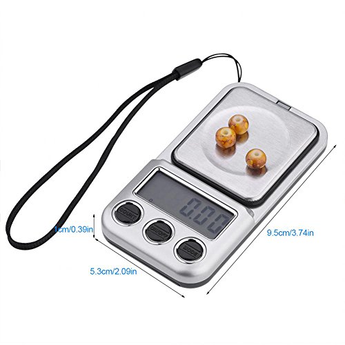 Mini balança digital, LCD portátil digital balança eletrônica de bolso 600g jóias de alta precisão e