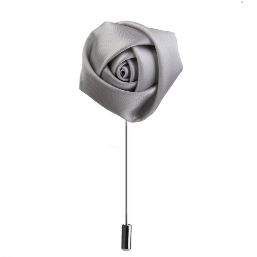 Broches de Solapa Plateados de poliéster para Hombre - Accesorio para Trajes, Blazers y Corbatas