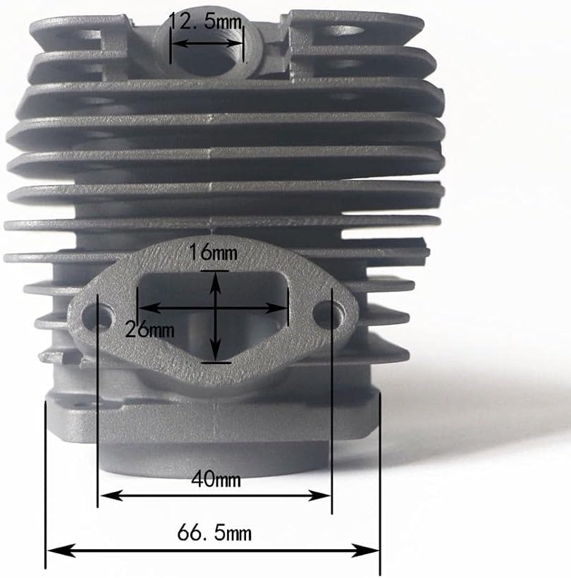 48MM 58-3に適合！6202 チェーンソー用シリンダー アセンブリ ピストン リング ピン クリップ セット モアキャブレター