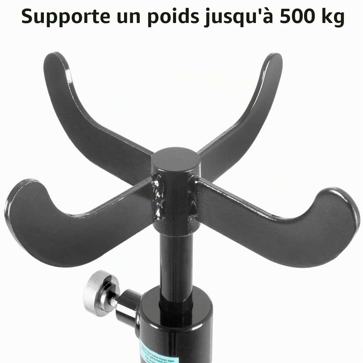 STAHLWERK Cric hydraulique pour boîtes de Vitesses TJ-500 St, Charge Max. 500 kg, pour Le Montage et Le démontage de boîtes de Vitesses, d'essieux et de systèmes d'échappement