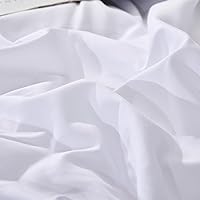 Vista 345 de Luxlovery - Juego de edredón azul neblina, tamaño matrimonial, minimalista, azul polvoriento, edredones de algodón suaves y transpirables, azul