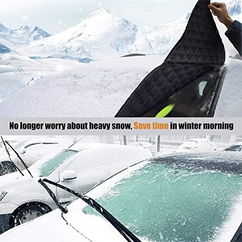 Car Windscreen Cover - High-Performance Ultra Thick Protective Cover Snow Ice Frost Dust Water Resistant UV Flexible Size for SUV Truck Car Large or Small - View 8