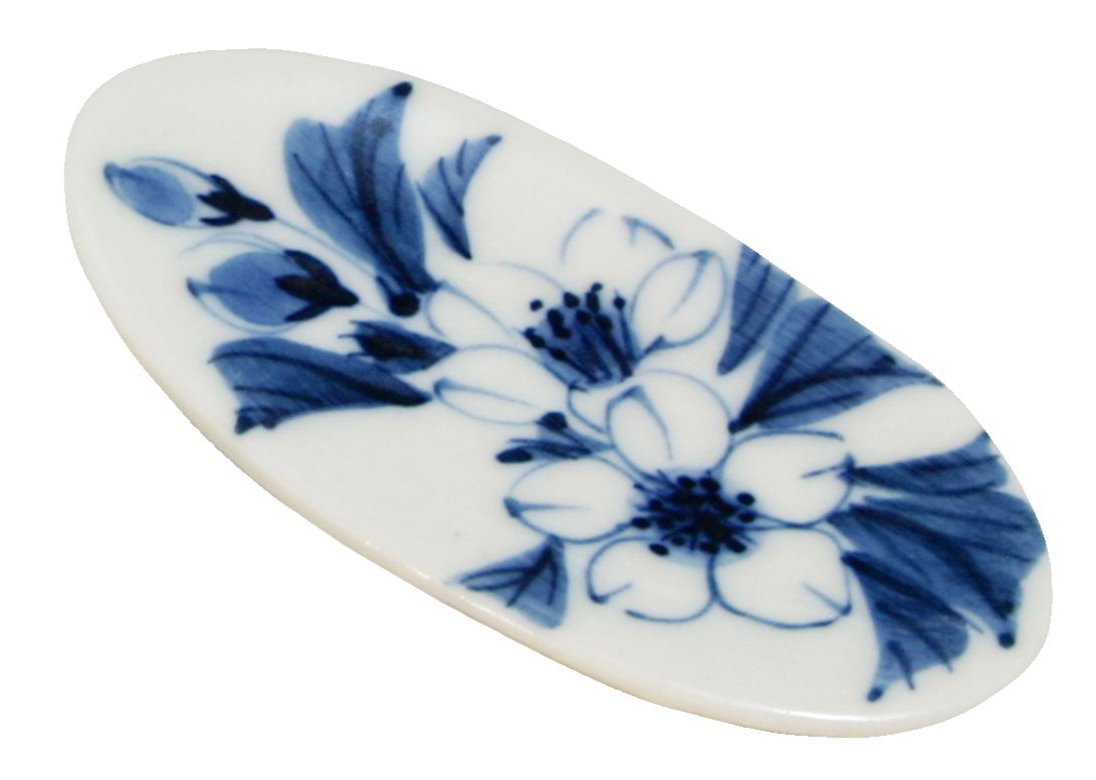 Amazon｜京焼 清水焼 陶あん 箸置 5個セット 染付草花 kta743｜箸置き