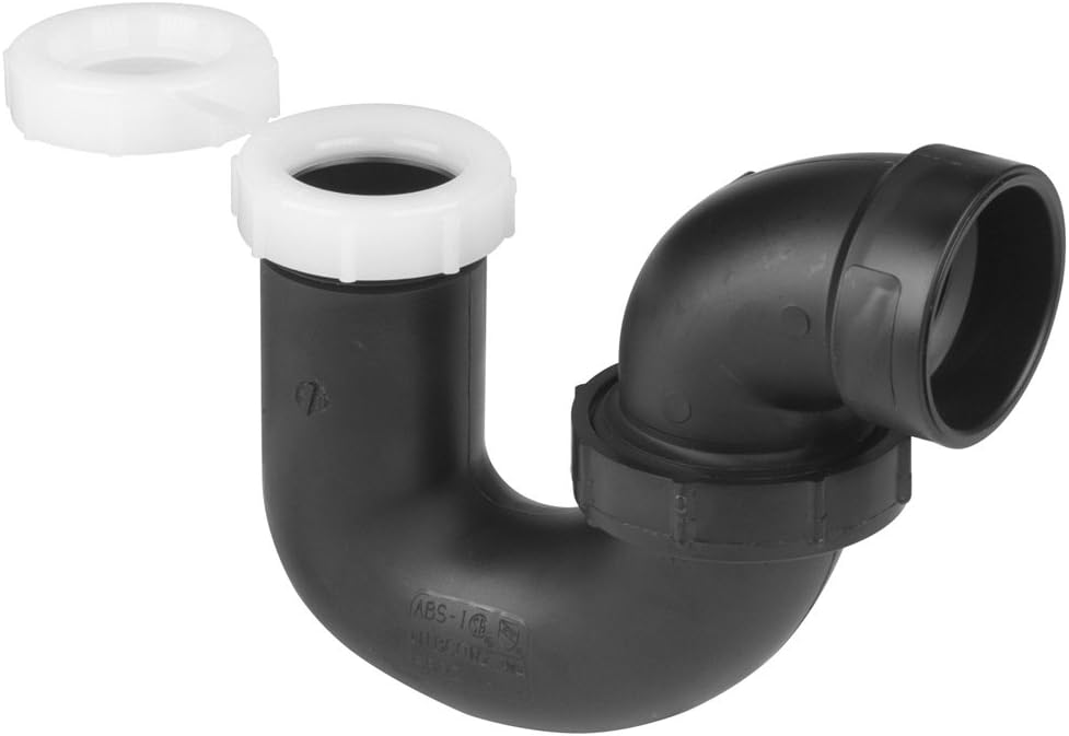 NIBCO5893 Series ABS DWV Pipe Fitting, Trap, 1-1/2" Hub x Slip Joint