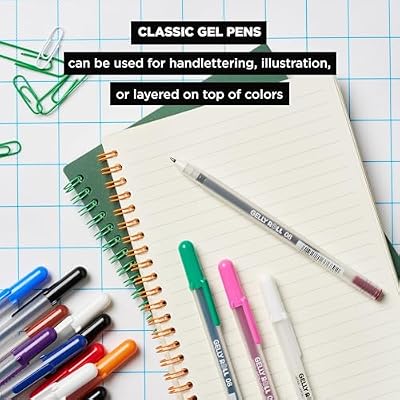 SAKURA 57488 Gelly Roll Classic 08 (Medium Pt.), 6PK Pen, White