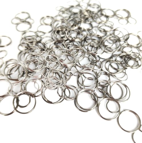 Image of 120PCS 10MM Chandelier Replacement Part，Metal Chandelier Hook Pin，Crystal Lamp Pendant Connector，Chandelier Hooks, Stainless Steel Split Rings Connectors