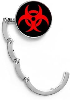 DIYthinker Red Dangerous Chemical Toxic Radiation Symbol Table Hook Decorative Clasp Extension Foldable Hanger