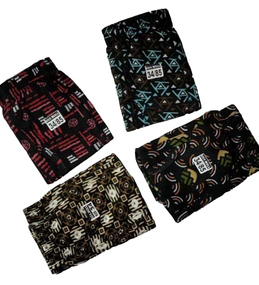 Image of Men Multicolor Pure Cotton Printed Underwear Pack of 4