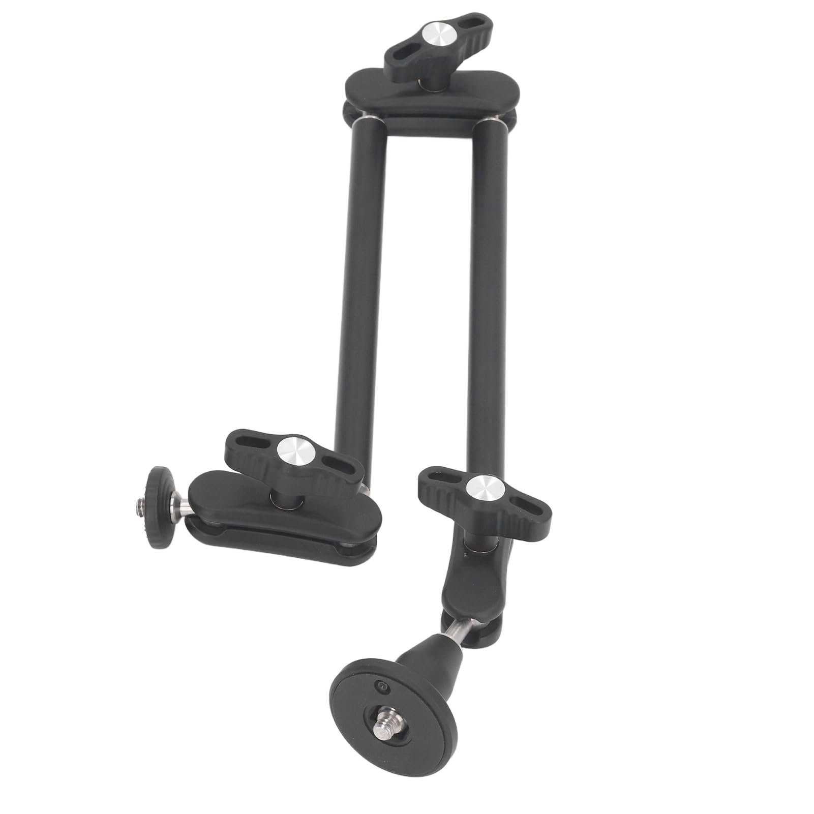 ASHATA Brazo Mágico de Fricción Articulado Ajustable, Brazo Articulado de Dos Secciones, Rotación de 360° 1/4 Pulgadas 3/8 Pulgadas 4.4 LB Brazo Articulado con Soporte de Carga para