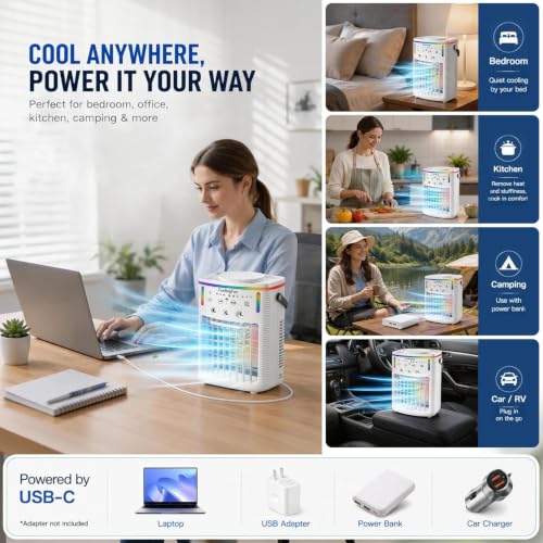 2026 New 4-in-1 Portable Air Conditioner