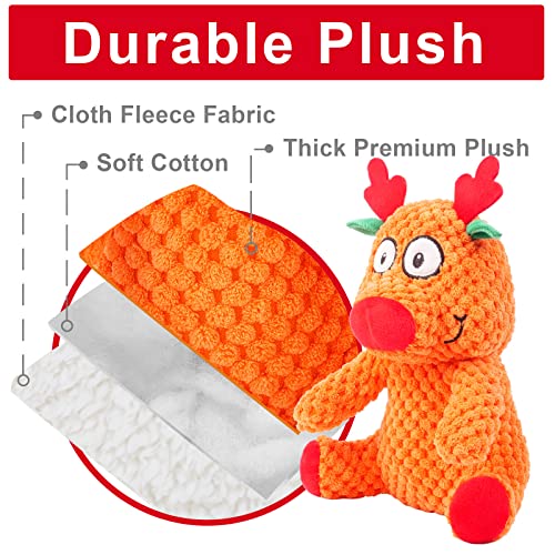 Epesiri 𝐗𝐌𝐀𝐒 𝐆𝐈𝐅𝐓 Christmas Squeaky Dogs Toys For Large Dogs, Plush Dog Toys With Cotton, Cute Christmas Puppy Toys For Medium Breed, Tough Dog Chew Toys, Funny Birthday Dog Toy #TOP4