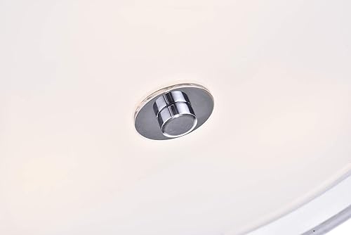 Miniatura 6 de Edvivi Lámpara de techo semiempotrada de níquel cepillado de 3 luces, pantalla de tela de doble tambor, modernas lámparas de techo para sala de