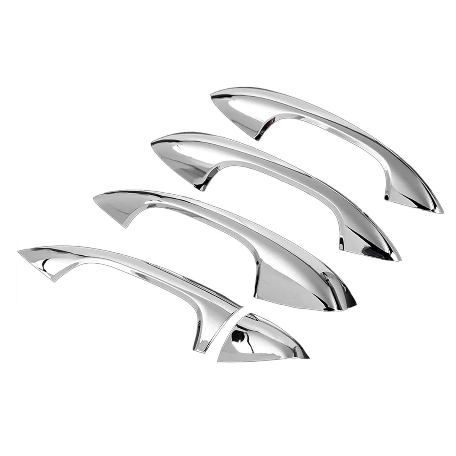 NOHEEU Auto Exterior Door Handle Covers Styling Stickers Decorative for Benz C-Class W205 GLC X253 E-Class W213