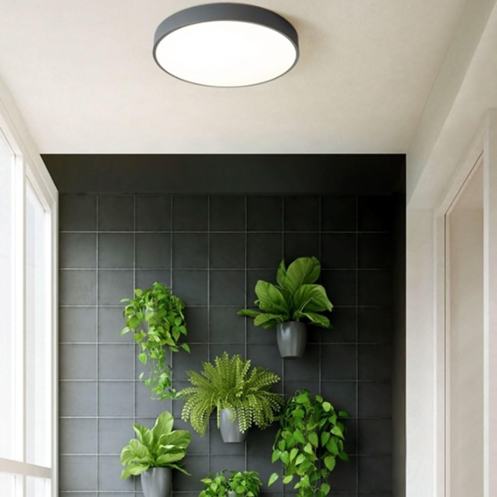Nordic okrągła lampa sufitowa LED, bardzo cienka, energooszczędna, 1,9 cala, do wyboru płaska lampa 2700K-6000K, wpuszczana oprawa do sypialni, salonu, chłopców i dziewcząt