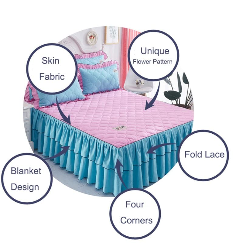 Housse de couette en dentelle 180x200 cm avec ensemble de draps de lit épais