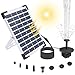Produktbild Solar Springbrunnen 5.5W, Solar Teichpumpe Wasserpumpe Solar Schwimmender Fontäne Pumpe mit Viele Arten Fontänenstile für Garten, Vogel-Bad, Teich, Fisch-Behälter
