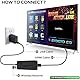 Whatsko Retro Konsole Spielkonsole Game Stick 4K, Retrolink 20000+ Spiele mit 2 Wireless Controllers Gamepad-64G, Plug and Play Video Game Console für TV HDMI, Geschenke für Kinder Erwachsene