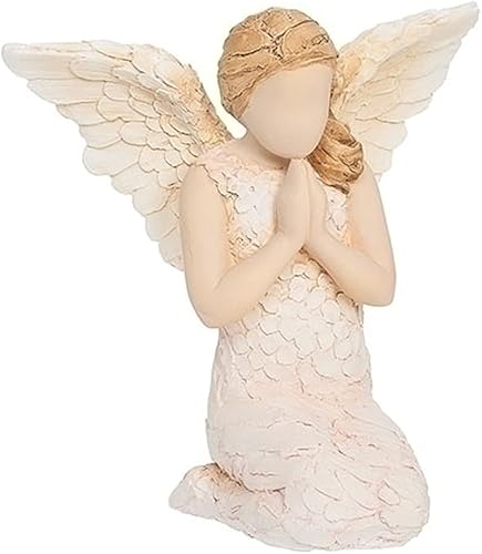 Roman 13337 Figura de Ángel de Esperanza de More Than Words, 5 pulgadas de altura, resina y mezcla de piedra