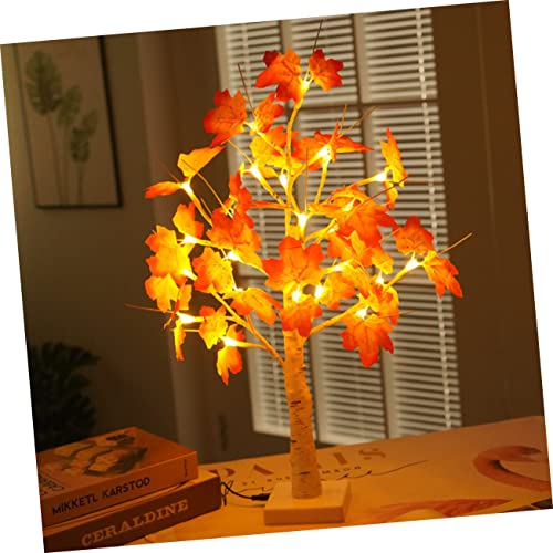 BESTOYARD 1 Peça Luzes De Árvore LED Iluminadas Decorações De Outono De Árvore De Mesa Para Casa Dec