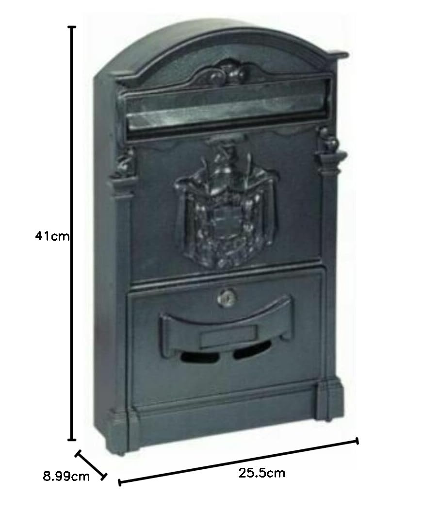 Lifter 1 boîte aux lettres fonte, gris, cm. 41 x 26 x 9