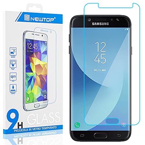 N NEWTOP [1 PEZZO Pellicola GLASS FILM Compatibile con Samsung Galaxy J1 J120 (2016), Fina 0.3mm Durezza 9H Vetro Temperato Proteggi Schermo Display Protettiva Anti Urto Graffio Protezione