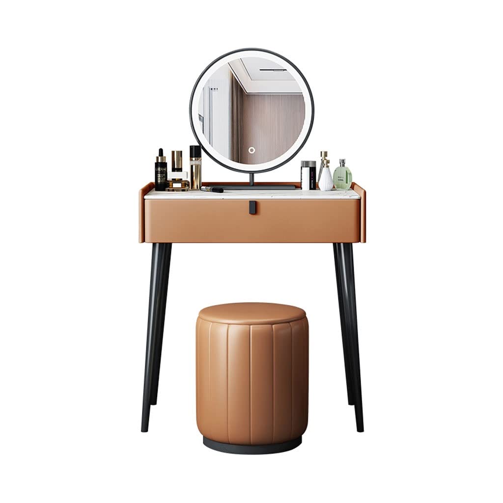 TEESONG Bedroom Dressing Tables Vanity Table Set Bedroom Modern Dresser Ladies Fashion Storage Cabinet with Drawers Makeup Vanity Dressing Table(L60cm)