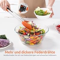 U-Taste Silikon Küchenzange, 315℃ hitzebeständiger, 40cm, Orange – Ansicht 8