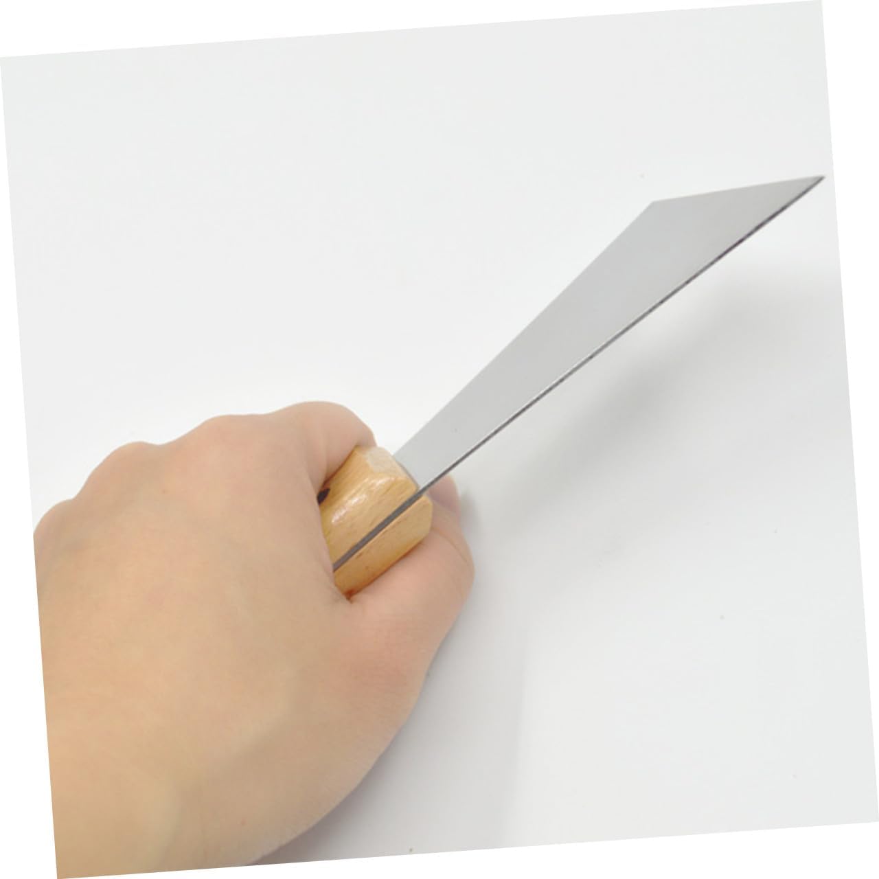 Steel Putty Cutter and Scraper Tool, Stainless Steel Slanted Putty Knife for Drywall Finishing, Paint Removal and Glass Cleaning, Portable Household Decoration Tool