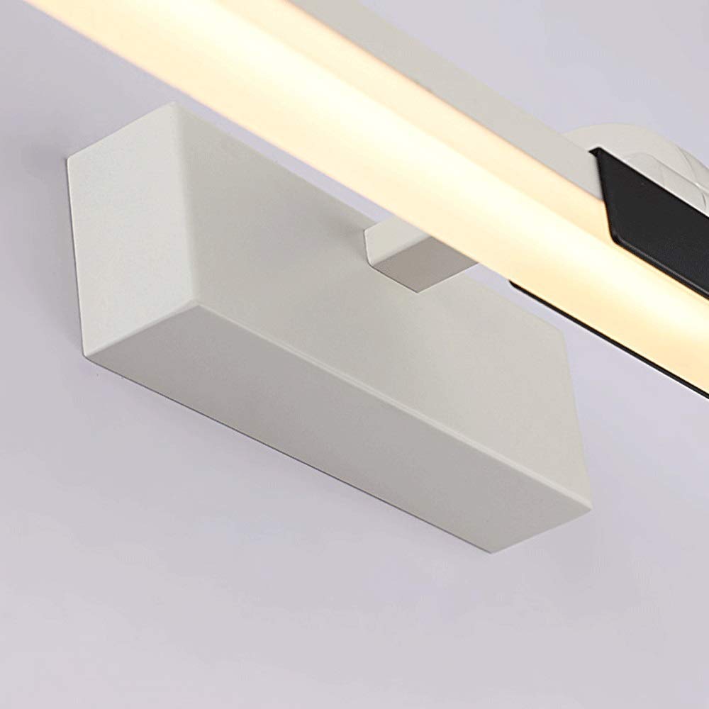 Badezimmerspiegelleuchten, LED-Make-up-Licht, Moderne versenkbare Spiegel-Frontlampe für Waschraum, Bad, Wandleuchten, Halterung, Warmweiß, 9 W