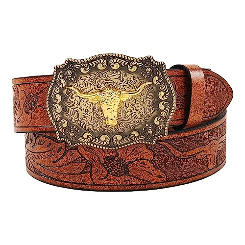 Buckle Belt Vintage Western Belt Belts For Men Western With Big Buckle Leather Belt Jeans Belt