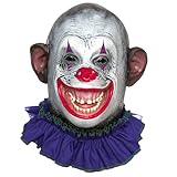Tinsley Transfers Circus Crazy Ape Latex Mask - Premium Collectible Clown Mask with Realistic Texture for Halloween, Costume Parties, Film & TV Props - Durable & Lightweight