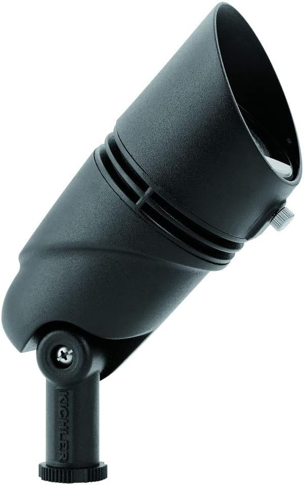 Kichler 16018BKT27 Transitional Accent from Landscape LED Collection in Black Finish, 6.00 inches
