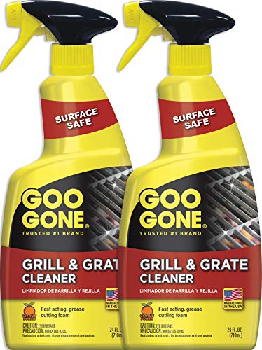 Comparison: Best Grill Cleaner For Stainless Steel 7 Goo Gone Grill and Grate Cleaner Spray (2 Pack) Cleans and Degreases BBQ Cooking Grates and Racks, Pellet and Electric Smokers- 24 Ounce