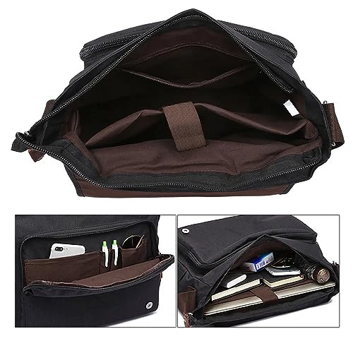 ZAFIN - Bolsa Transversal Pasta Mensageiro Carteiro Grande Notebook 15.6 Resistente Para Trabalho Ne