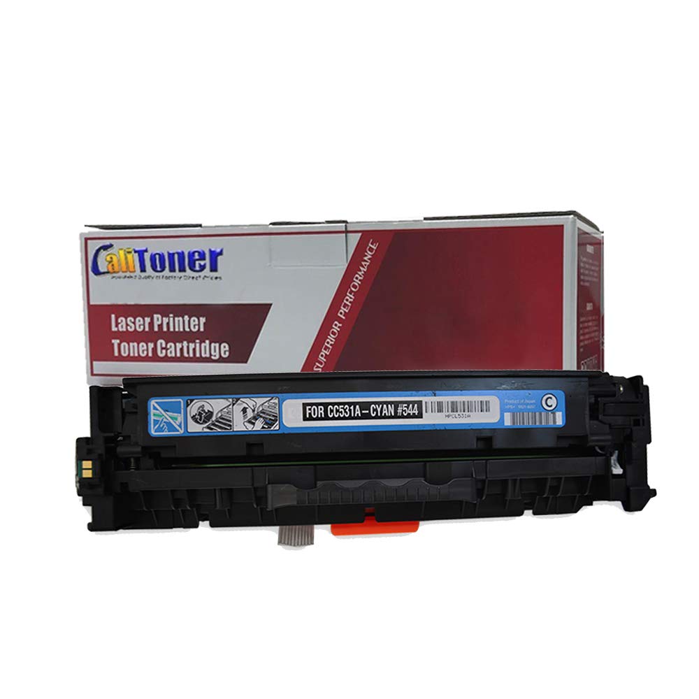 Calitoner Remanufactured Toner Cartridge Replacement for HP CC531A ( Cyan )